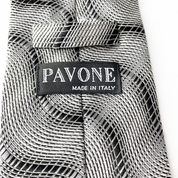 Pavone Silk Made in Italy Tie - Picture 7 of 8